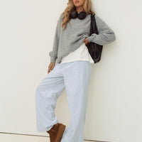 Beach House Pants Blue Stripe