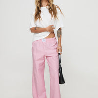 Beach House Pants Pink / White