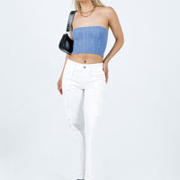 Mawson Bootleg Cargo Pant Ivory