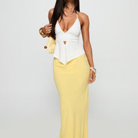 Jodie Maxi Skirt Lemon Yellow
