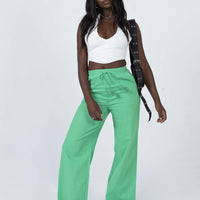 Aubrie Wide Leg Pants Green