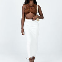 Zyler Maxi Skirt White