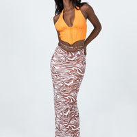 Hunter Maxi Skirt Zebra