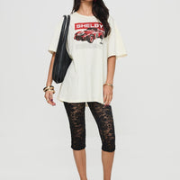 Soto Lace Capris Black