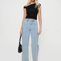 Nosita Cargo Jeans Light Wash