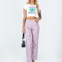 The Ragged Priest Portal Denim Jeans Lilac