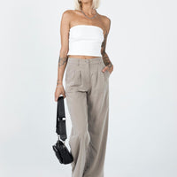 Archer Pants Pinstripe Beige