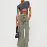 Making History Cargo Jeans Olive