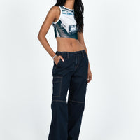 Tatini Low Rise Denim Jean Indigo