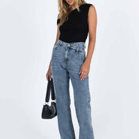 Alford Asymmetric Jeans Light Wash Denim