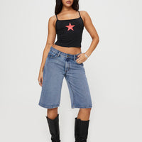 Kurt Denim Culottes Acid Wash