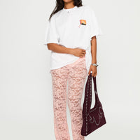 Peru Lace Pants Pink