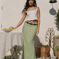 Sophia Maxi Skirt Green