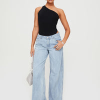 Ramos Low Rise Denim Jeans Light Wash