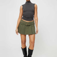 Utility Mini Skirt Green