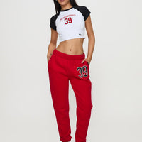 BU Sweatpants Red