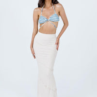 Oscar Maxi Skirt Beige