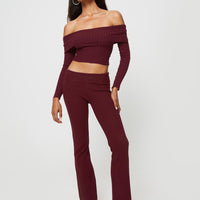 Westaway Pants Burgundy