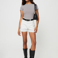 Jannika Shorts White Denim