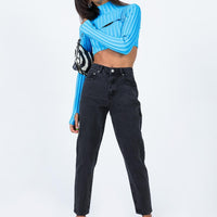 Zaiden Straight Leg Jeans Black Denim