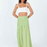 Porto Maxi Skirt Green