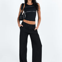 Archie Low Rise Pants Black Petite