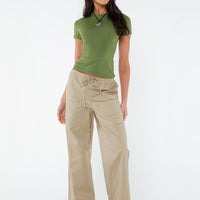 Erilyn Drawstring Pants Beige
