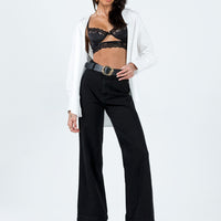 Tari Wide Leg Jeans Black