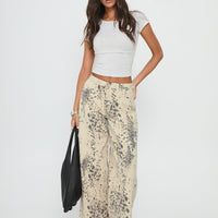 Naylor Mid Rise Wide Leg Jeans Animal Spot