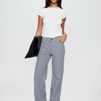 Top Model Jean Navy Stripe