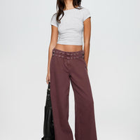 Baccarat Belted Pant Chocolate