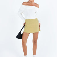 Selby Mini Skirt Lemon