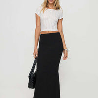 Topping Maxi Skirt Black