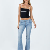 The Ragged Priest Low Roder Jean Light Blue Bootcut