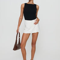 Deuce Split Skort White