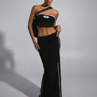 JGR & STN Bianca Maxi Skirt Black