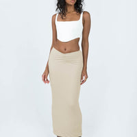 Elidy Maxi Skirt Beige