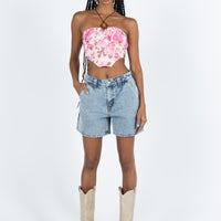 Lou Carpenter Denim Shorts Light Wash Lower Impact