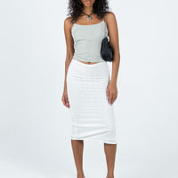 Cuatro Midi Skirt White