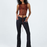 Long Nights Flare Pants Black