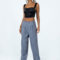 Agyness Pant Slate Pinstripe