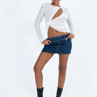 Brinkman Mini Skirt Dark Wash Denim