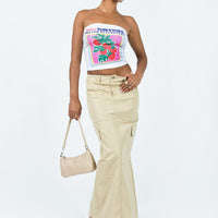 Minka Maxi Skirt Beige