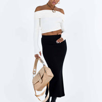 Tanna Midi Skirt Black