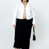 Jodie Maxi Skirt Black Curve