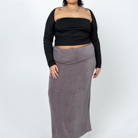 Harriette Maxi Skirt Slate Grey Curve