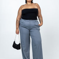 Archer Pants Pinstripe Grey Curve