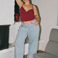 Arlington Straight Leg Denim Jeans Light Wash Curve