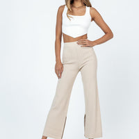 Allen Ribbed Pants Cream