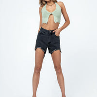 Brittany Denim Shorts Black